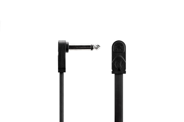 Hosa 12 in Flat Guitar Patch Cable Right Angle CFP-112-ThePedalGuy