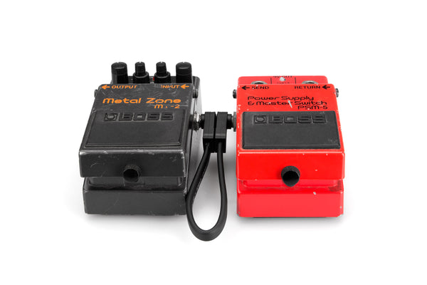 Hosa 12 in Flat Guitar Patch Cable Right Angle CFP-112-ThePedalGuy