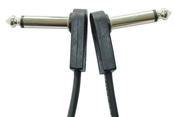 EBS PCF-DL18 18cm (7.08") Flat Patch Right Angle Guitar Patch Jumper Cable 6 Pack-ThePedalGuy