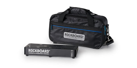 RockBoard DUO 2.0 1.04' x 5.59" Pedalboard with Gig Bag, Hook & Loop Tape, Cable Ties-ThePedalGuy