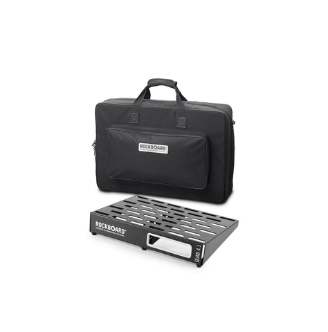 RockBoard QUAD 4.1 3.83' x 1.06' Pedalboard with Gig Bag, Hook & Loop Tape, Cable Ties-ThePedalGuy