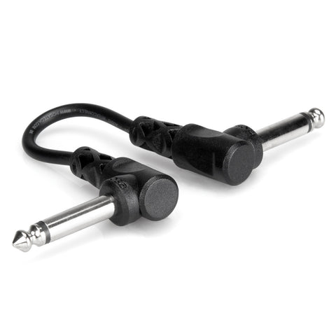 Hosa 1 ft Guitar Patch Cable Molded Right Angle CFS-112-ThePedalGuy
