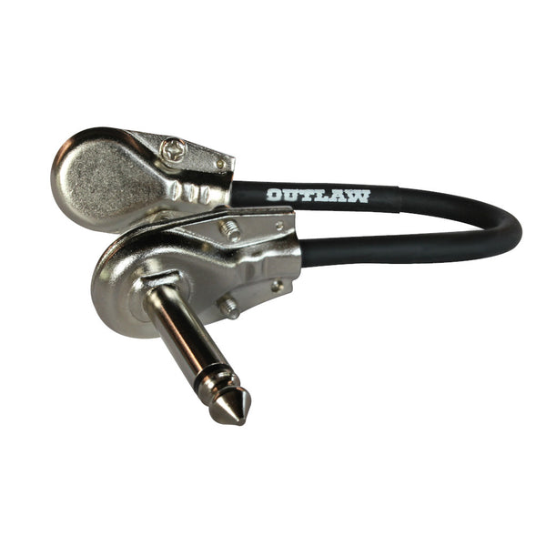 Outlaw Pedals 6" Instrument Patch Cables Right Angle 1/4" 6 Pack-ThePedalGuy